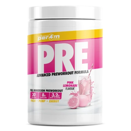 Per4m pre workout stim 570g pink lemonade