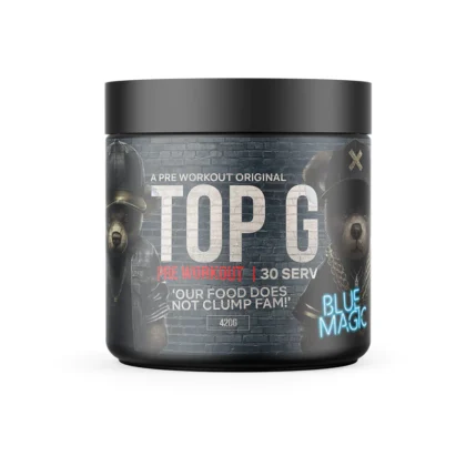 Top G preworkout 420g 30servings blue magic