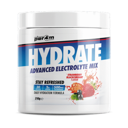 per4m hydrate electrolyte mix 210g strawberry blackcurrant