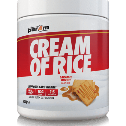 per4m cream of rice 450g caramel biscuit