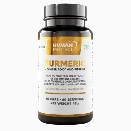 Human Protect turmeric 95% + ginger root 60 caps